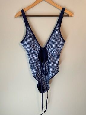 ONE PIECE PLAID SWIMSUIT SZ. L